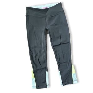 Activewear Pants - Gray / Blue / Yellow-Green